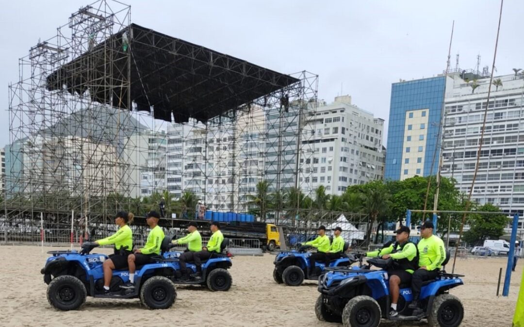 Réveillon: PM fará revistas para acesso à Atlântica